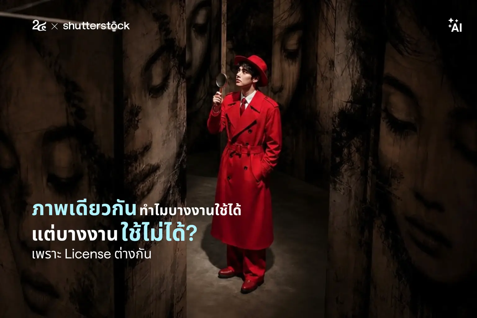 ภาพเดียวกัน ทำไมบางงานใช้ได้ แต่บางงานใช้ไม่ได้? เพราะ License ต่างกัน