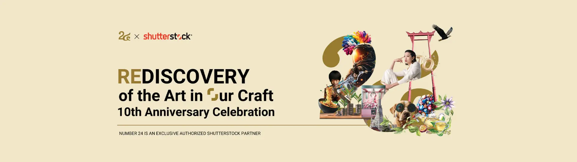 Rediscovery of the Art in Our Craft": Number 24 x Shutterstock ฉลองทศวรรษแห่งความสร้างสรรค์_cover