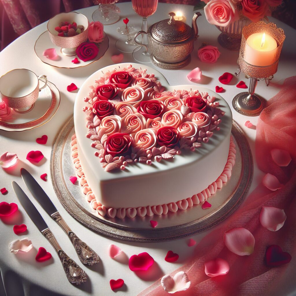 Dessert,That,Show,The,Symbol,Of,Love,For,Valentine.
