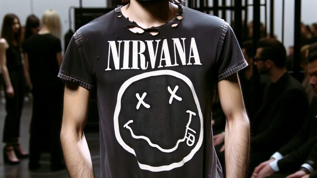 Marc,Jacobs,On,Nirvana,Band,T shirt