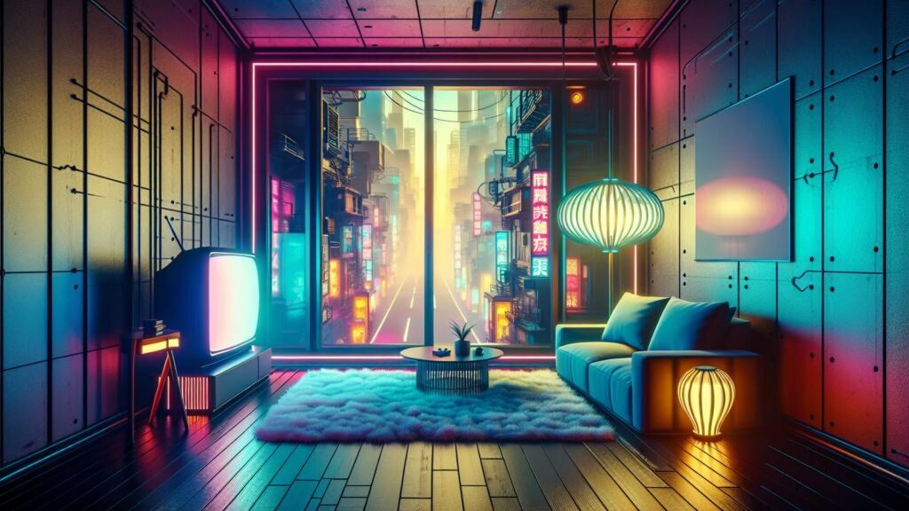 Future,Tokyo,Scene,Of,Living,Room,Interior,Of,Futuristic,With