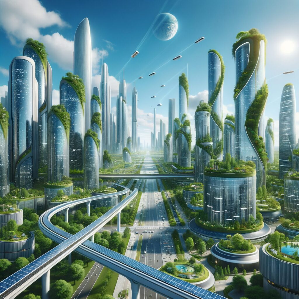 Earth,Green,Futuristic,City