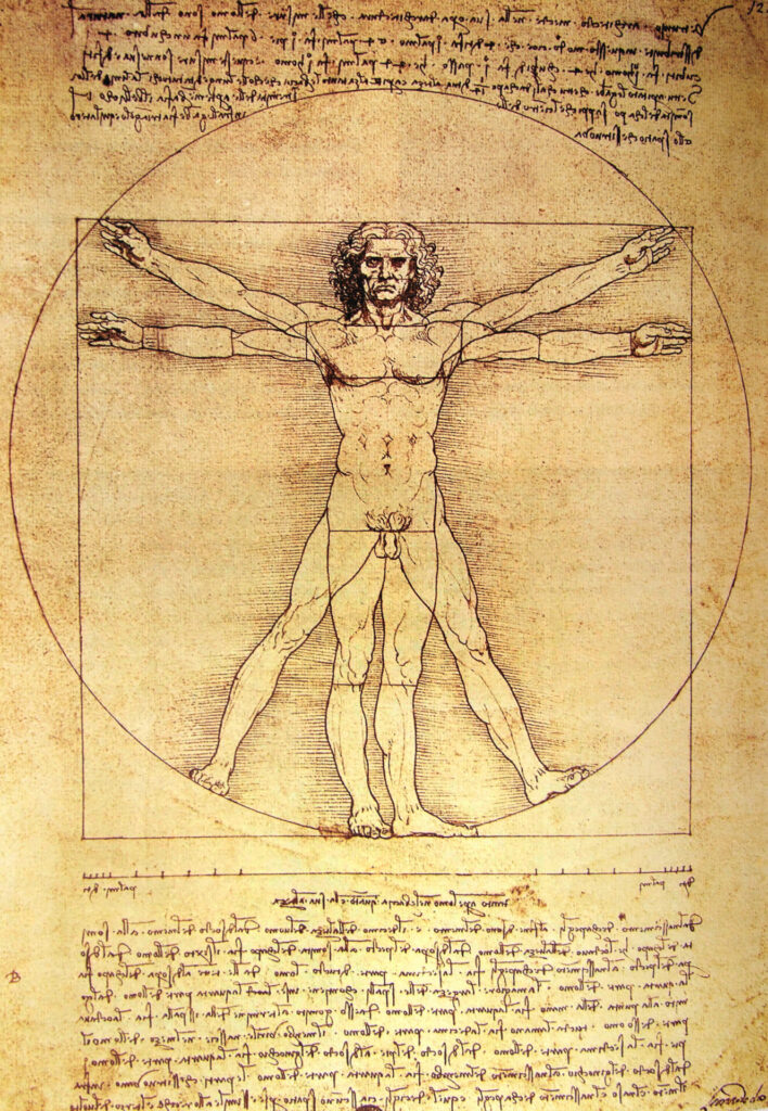 Photo,Of,The,Vitruvian,Man,By,Leonardo,Da,Vinci,From