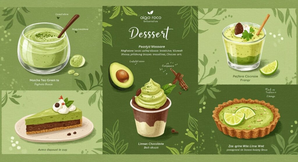 Dessert,Menu,In,Style,Of,Green.,Sustainable,Style.