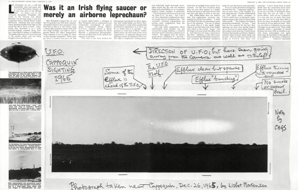Possible Ufo Sighting in Ireland 26 Dec 1965