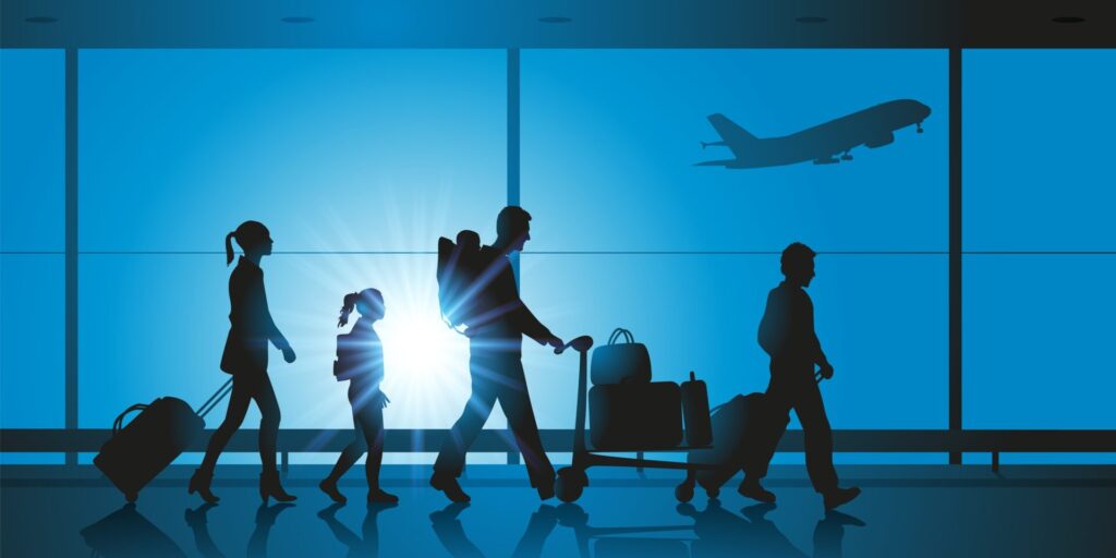 Concept,Of,A,Family,Vacation,,With,A,Couple,And,Their