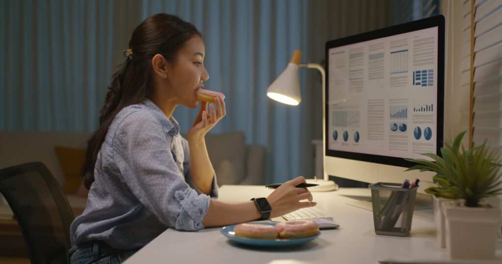 Asia,People,Young,Girl,Work,Busy,At,Home,Office,Sit